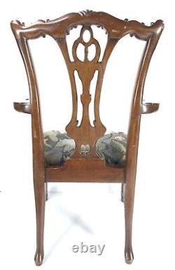 Vintage Chippendale Reproduction Childs Chair Mahogany with Claw Feet