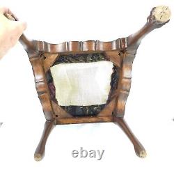 Vintage Chippendale Reproduction Childs Chair Mahogany with Claw Feet