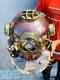 Vintage Diving Helmet Antique Brass Replica For Nautical Decor And Display