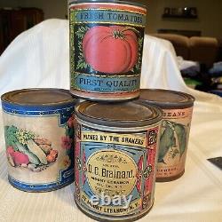 Vintage Marty Travis Signed Reproduction Shaker Cans. HTF
