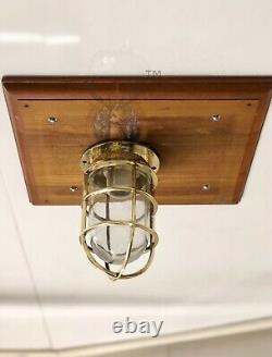 Vintage Replica Brass Ceiling Antique Bulkhead Nautical Passage Light -Lot of 10