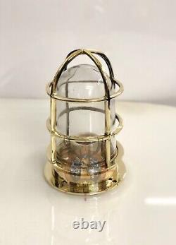 Vintage Replica Brass Ceiling Antique Bulkhead Nautical Passage Light -Lot of 10