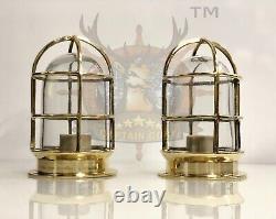 Vintage Replica Brass Ceiling Antique Bulkhead Nautical Passage Light -Lot of 10