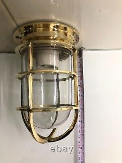 Vintage Replica Brass Ceiling Antique Bulkhead Nautical Passage Light -Lot of 10