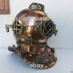 Vintage Replica Us Navy Antique 18 Diving Helmet Mark V Deep Sea Divers Helmet
