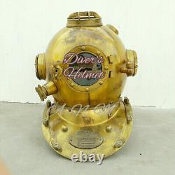 Vintage antique brass replica US Navy Mark V Deep Sea Divers Working Designer