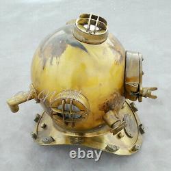 Vintage antique brass replica US Navy Mark V Deep Sea Divers Working Designer