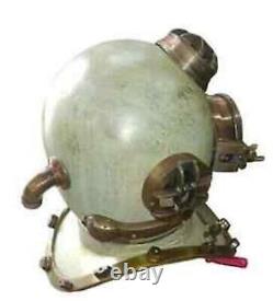 18 Casque de plongée ancien vintage Boston U. S Navy Mark V Réplique de casque de plongée sous-marine