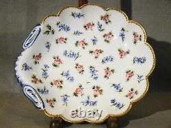 Assiette en coquille de reproduction en porcelaine de Samson Paris de l'époque antique Sevres 1845-1875