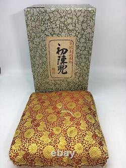 Casque d'armure de samouraï en fonte et laiton vintage - Réplique de guerrier grand modèle 11