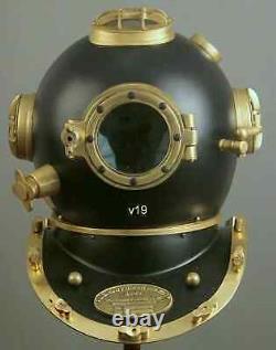 Casque de plongée antique vintage 18 US Navy Mark V casque de plongée en eau profonde réplique