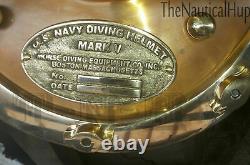 Casque de plongée antique vintage n° 18 U.S Navy Mark V, réplique de casque de plongée profonde des plongeurs