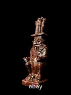 L'art égyptien / la sculpture de la statue de Bes, dieu de la protection, du sexe et de la joie