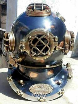 Réplique de casque de plongée antique 18, modèle vintage BOSTON MARK V des plongeurs en eaux profondes de l'US Navy