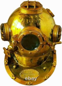 Réplique de casque de plongée antique Mark V Vintage Décoration de scaphandre de mer profonde Cadeau de designer