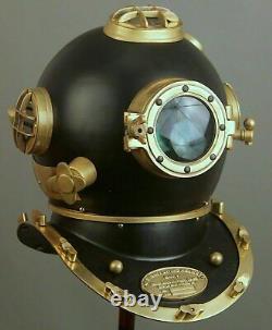 Réplique de casque de plongée antique vintage 18 casque de plongée US Navy Mark V pour plongeurs en eaux profondes.