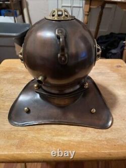 Réplique de casque de plongée sous-marine vintage antique de 8 pouces