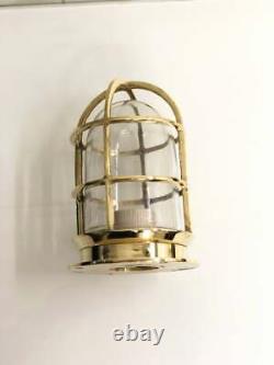 Réplique de lumières nautiques anciennes montées sur un navire en laiton de style vintage - 2 pièces