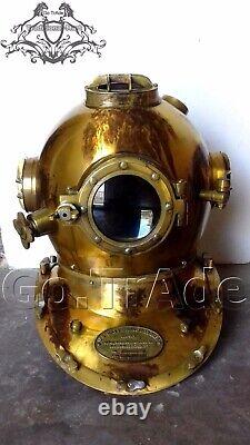 Réplique du casque de plongée sous-marine Antique Royal Scuba Diving US Navy Mark V Deep Sea Vintage Divers en français