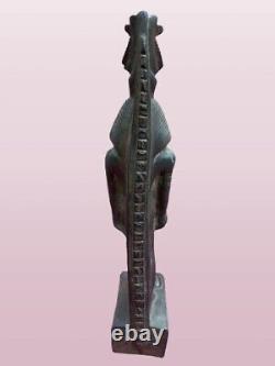 Réplique sculptée de la statue du roi Ramsès II, rare antiquité des pharaons égyptiens anciens