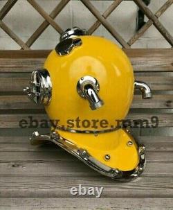 Réplique vintage de casque de plongée antique de l'US Navy Mark V Deep Sea Divers Helmet de 18 pouces