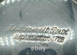 Reproduction d'un bol Roosevelt en argent sterling de 1726, rare et vintage, 245 grammes