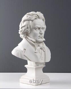 Sculpture de buste de Beethoven Statue de musicien Statue antique (28 cm / 11)